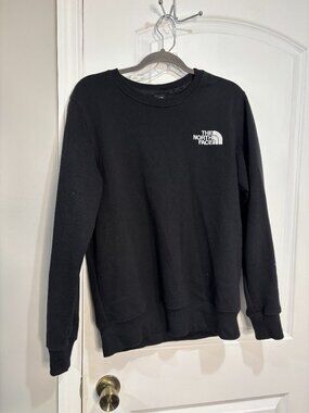 Mens The North Face Black Crewneck Logo Sweater Size Small